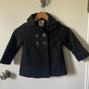 Old Navy Girls Dress Coat 3T Black Kids